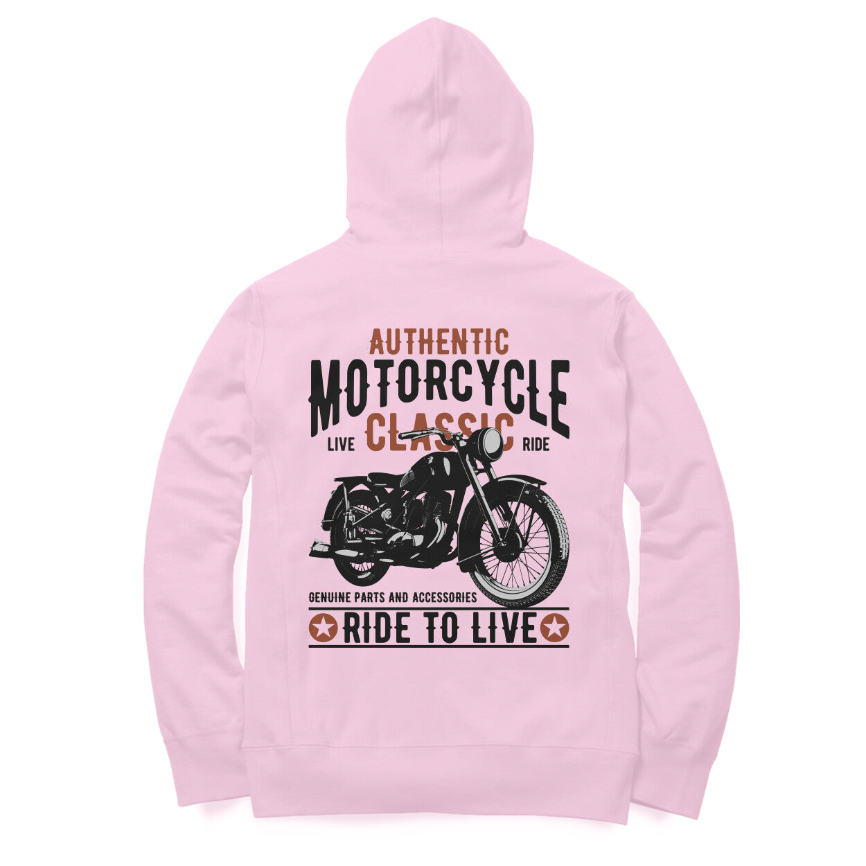 Authentic Classic Motorcycles Garage - Ride to Live - OG Biker Hoodie