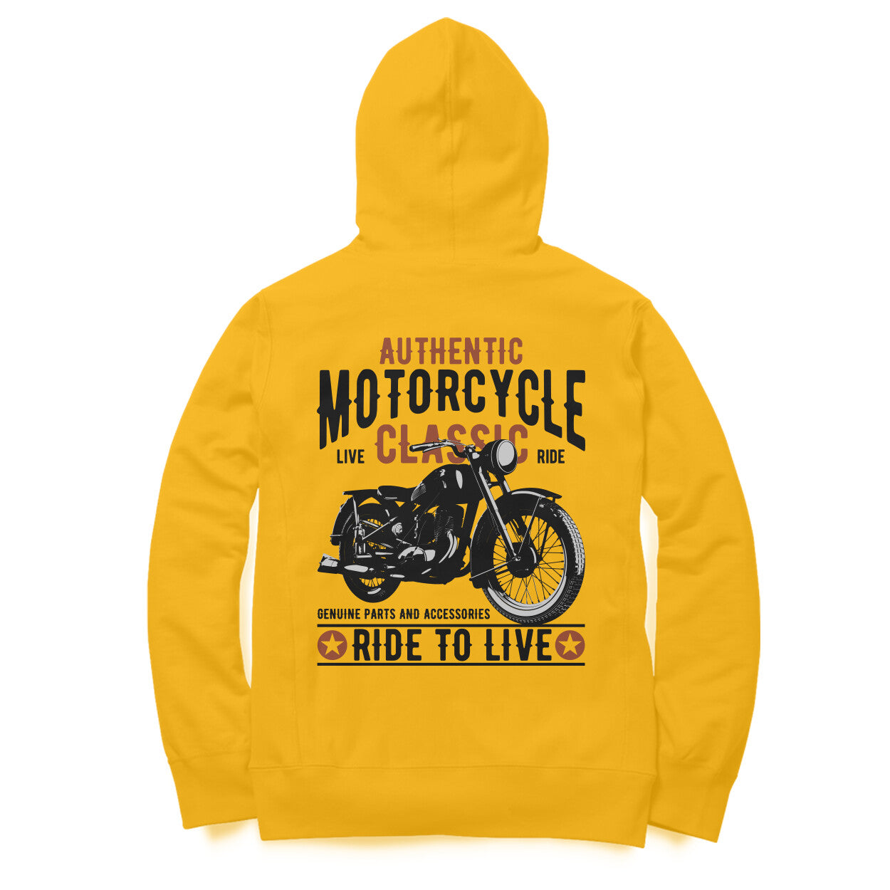 Authentic Classic Motorcycles Garage - Ride to Live - OG Biker Hoodie
