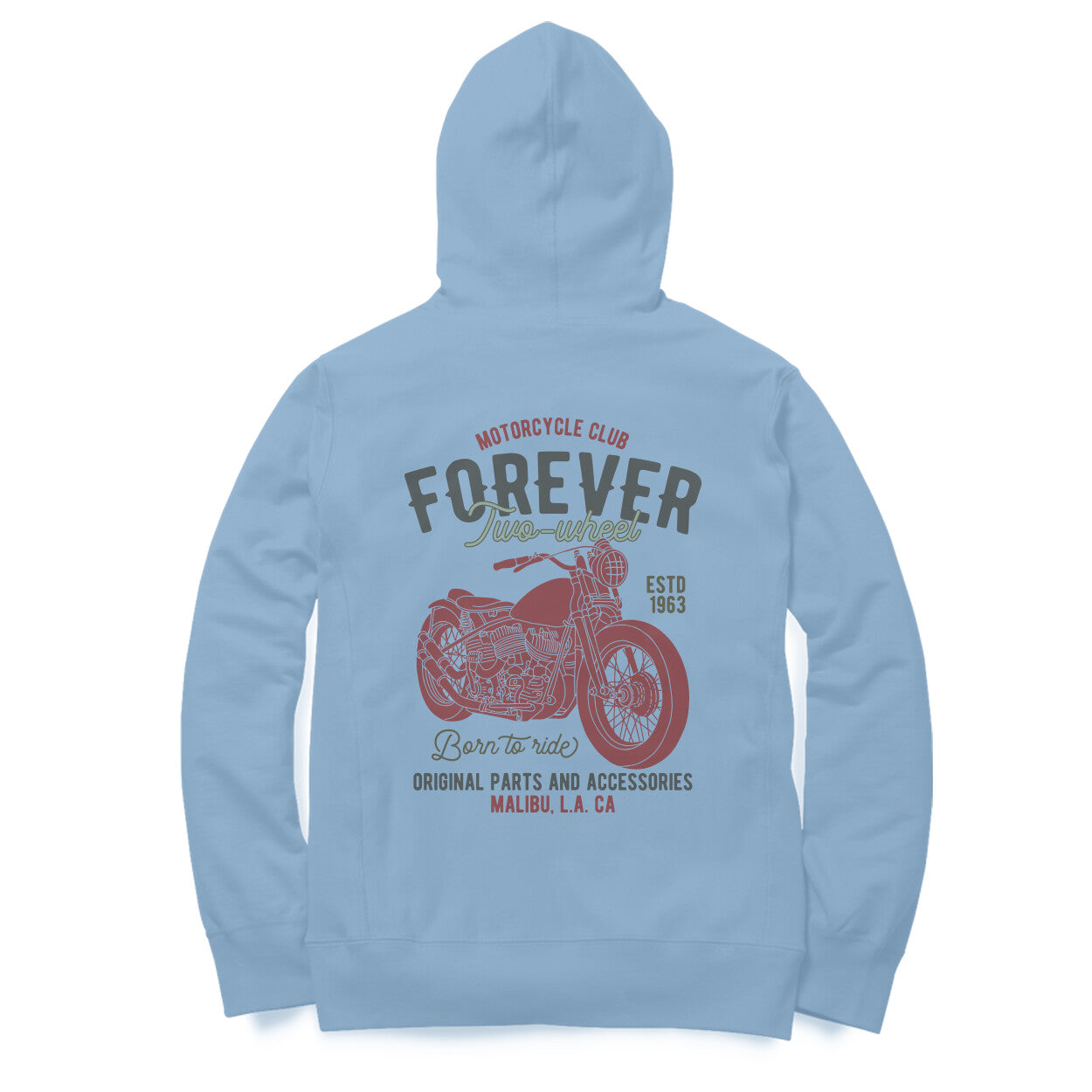 Forever Two Wheel Motorcycle Club Retro - Hoodie