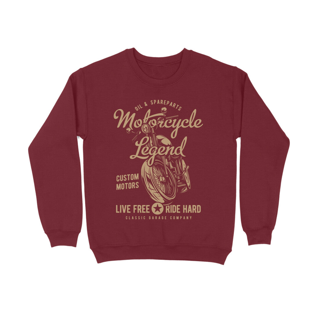 Motorcycle Legend - Live Free Ride Hard - Sweatshirt