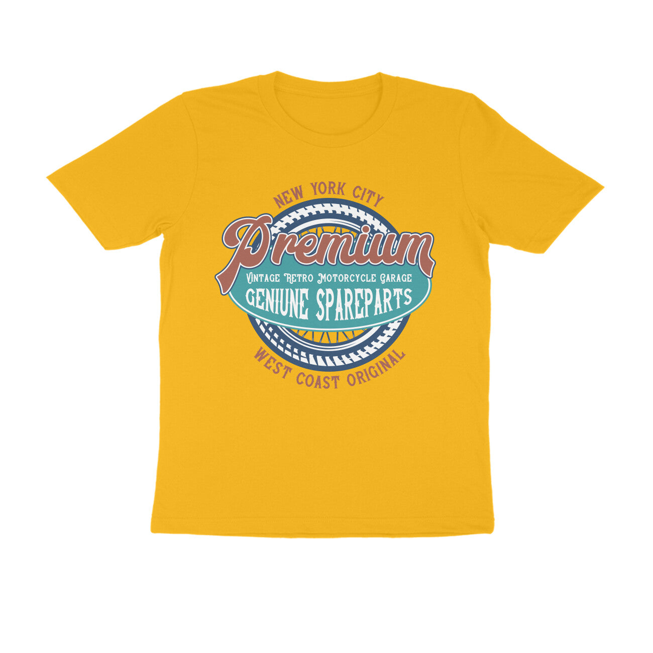 NYC Premium genuine spareparts for Vintage motorcycles T-shirt