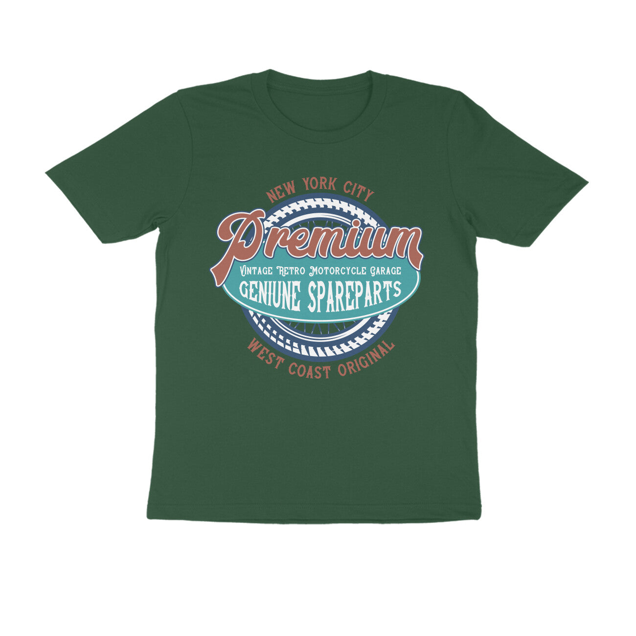 NYC Premium genuine spareparts for Vintage motorcycles T-shirt