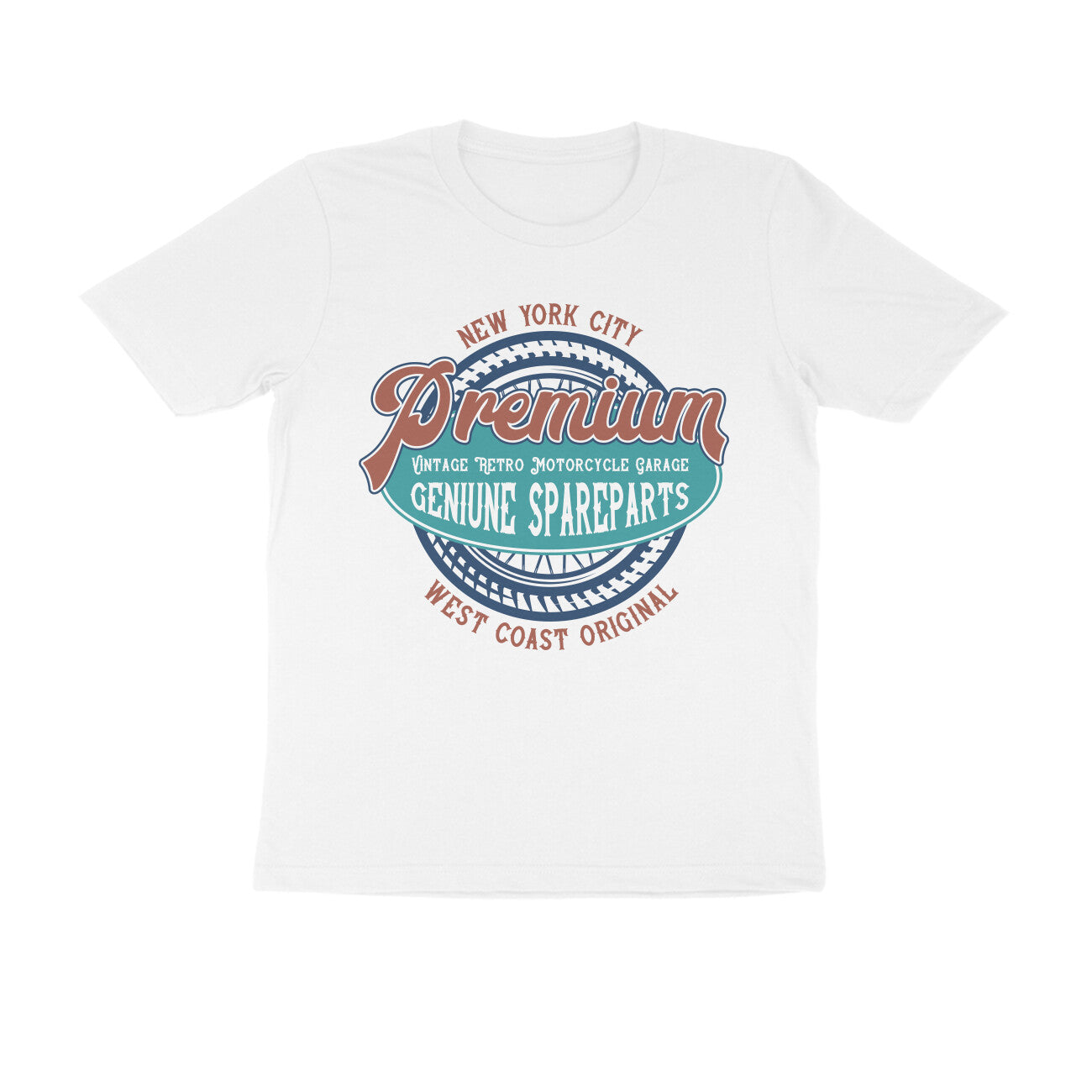 NYC Premium genuine spareparts for Vintage motorcycles T-shirt