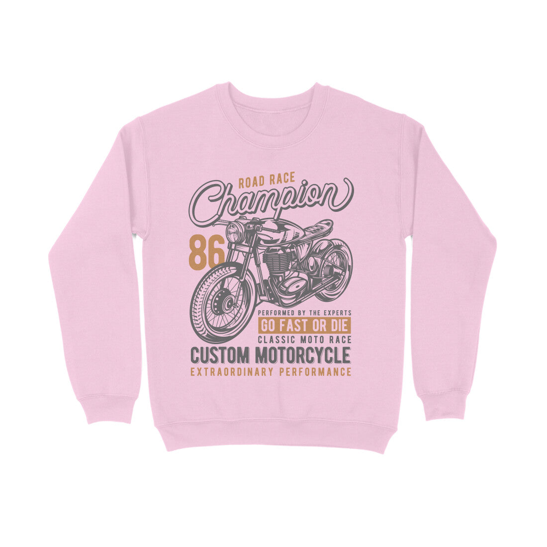 Road Race Champion Bobber Custom Motorcycle Sweatshirt