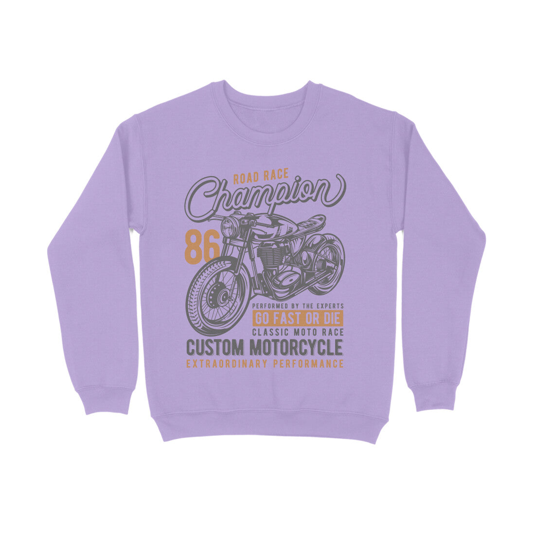Road Race Champion Bobber Custom Motorcycle Sweatshirt