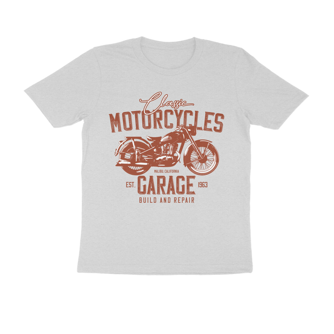 "Classic Motorcycles Garage Estd. 1963" Vintage Biker T-Shirt