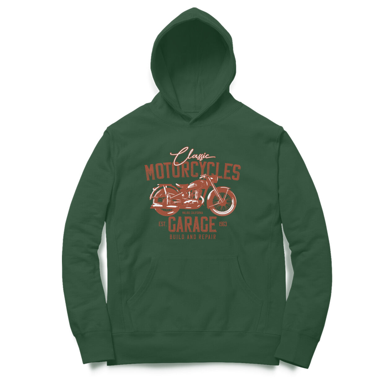 Authentic Classic Motorcycles Garage - Ride to Live - OG Biker Hoodie