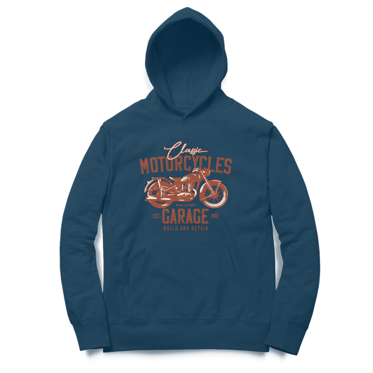 Authentic Classic Motorcycles Garage - Ride to Live - OG Biker Hoodie
