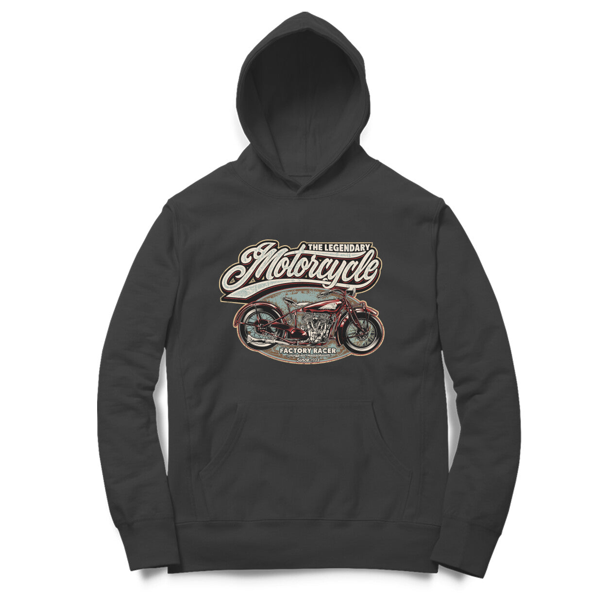 "The Legendary Motorcycle" Vintage Motorcycle enthusiast Hoodie