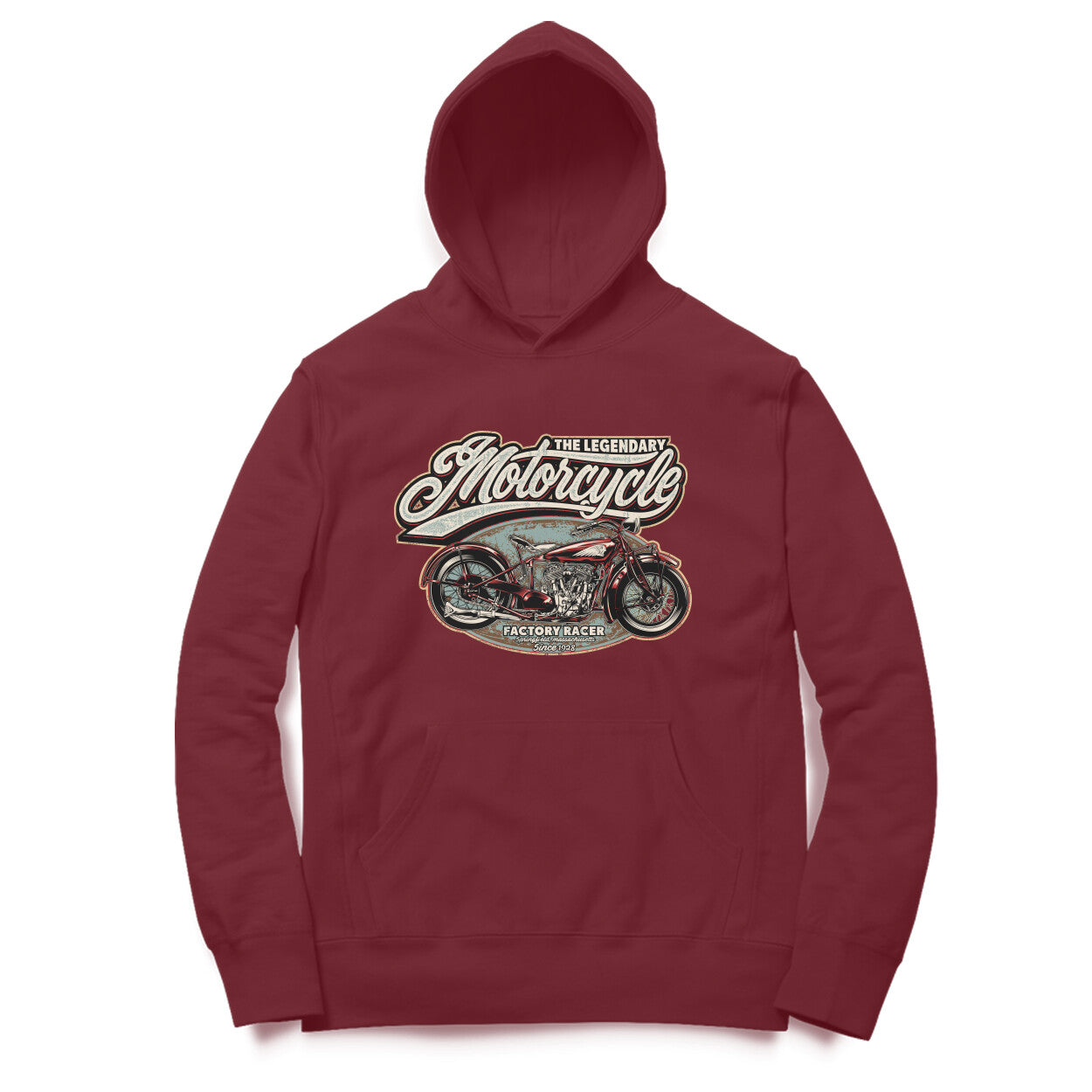 "The Legendary Motorcycle" Vintage Motorcycle enthusiast Hoodie