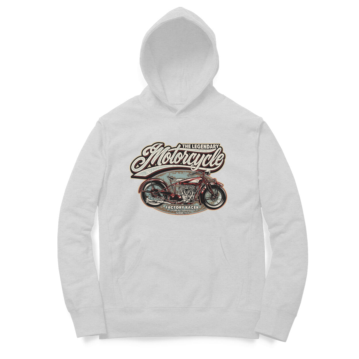 "The Legendary Motorcycle" Vintage Motorcycle enthusiast Hoodie