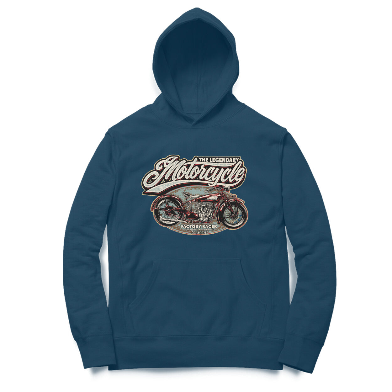 "The Legendary Motorcycle" Vintage Motorcycle enthusiast Hoodie