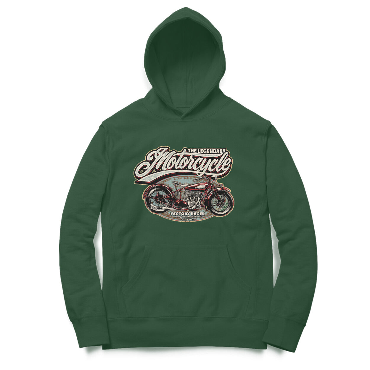 "The Legendary Motorcycle" Vintage Motorcycle enthusiast Hoodie