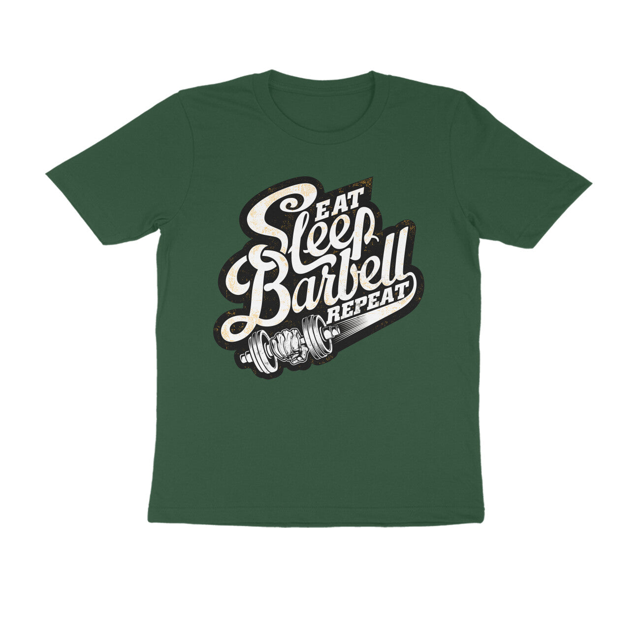 Eat Sleep Barbell Repeat - T-Shirt