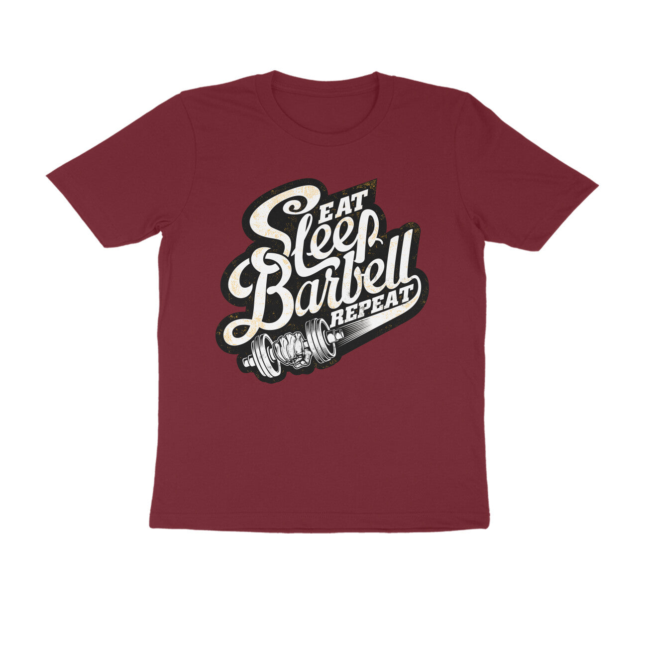 Eat Sleep Barbell Repeat - T-Shirt