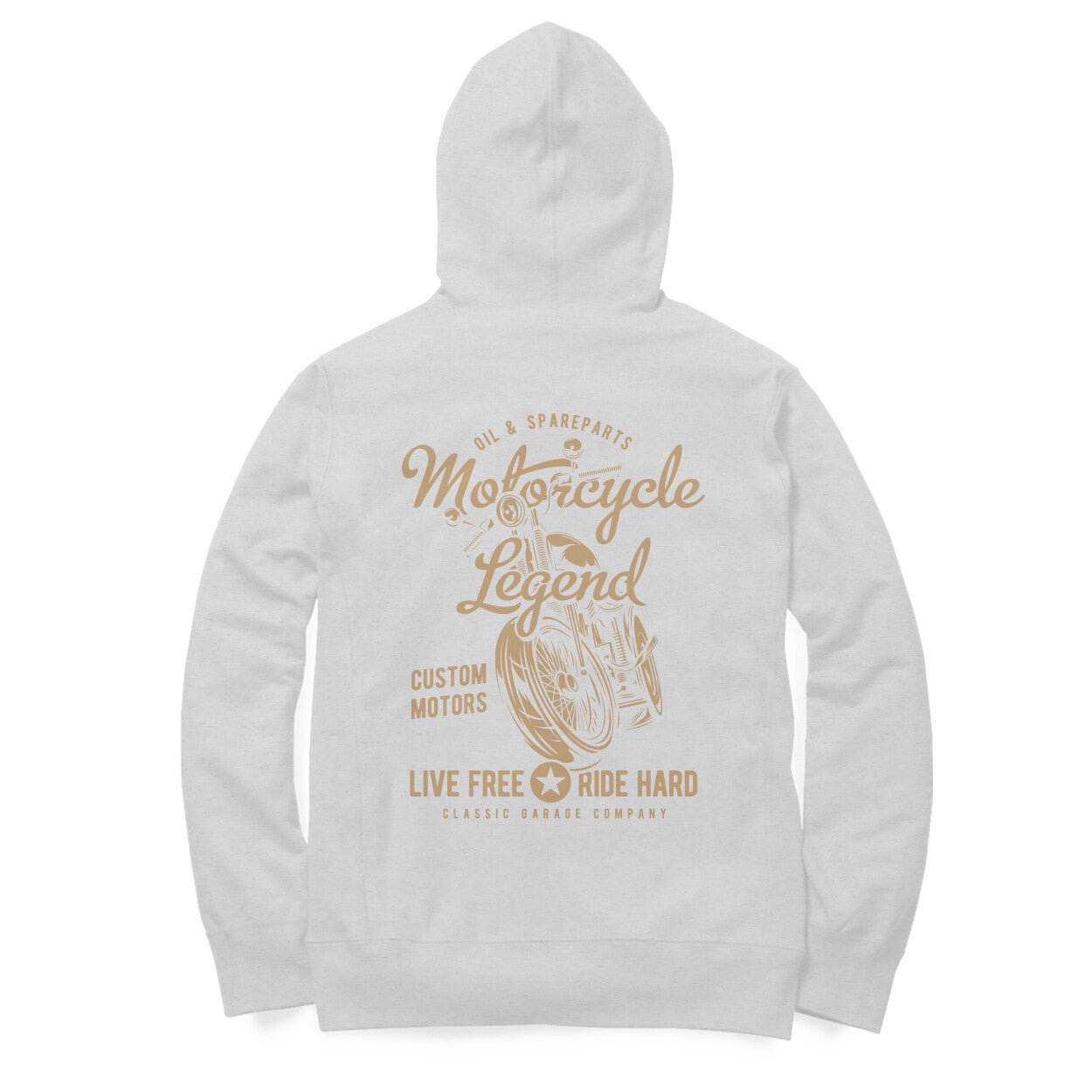'Motorcycle Legend UK' - (Back Print) Hoodie - Bobber Society