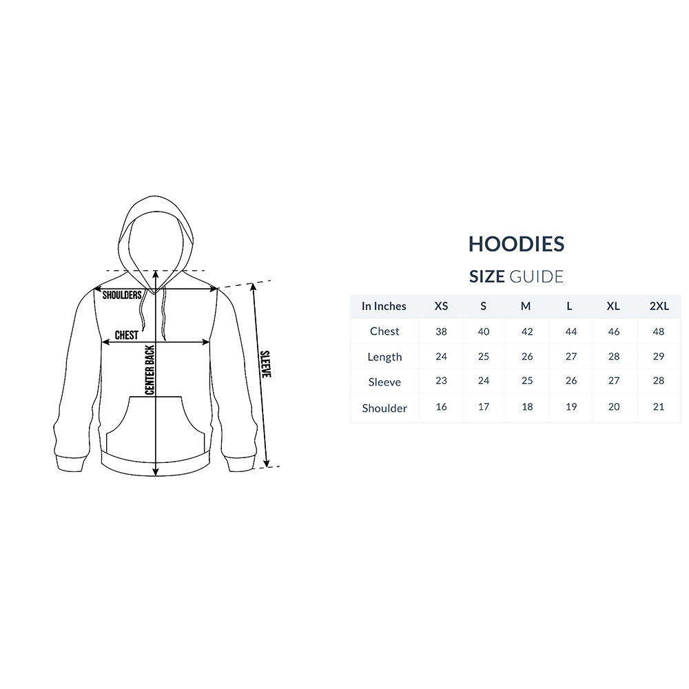 Champion hoodie 2024 size chart cm