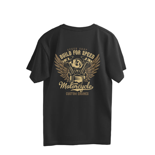 Build for Speed Custom Engines - (Back printed) Oversize T-Shirt