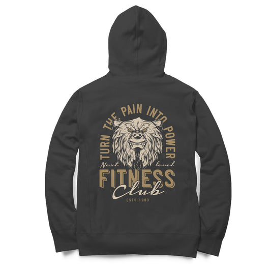 "Turn the Pain into Power" Fitness Club Hoodie