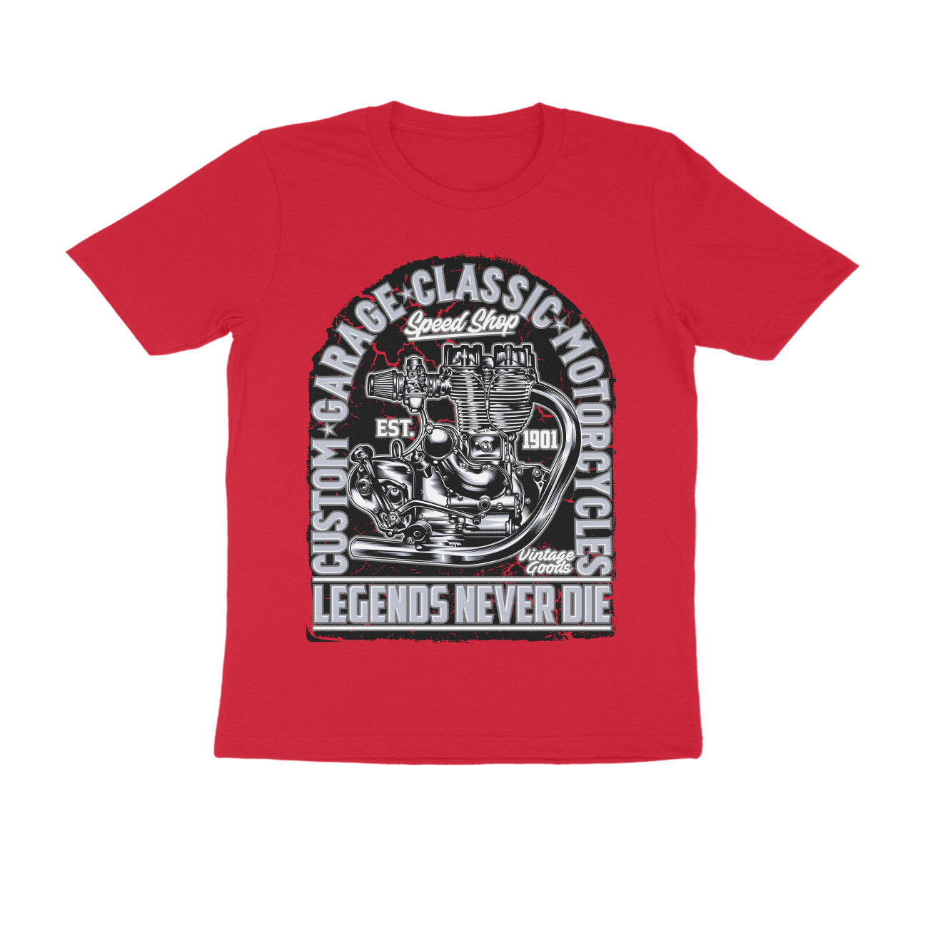 Legends Never Die - Enfield Engine Estd. 1901 - T-Shirt