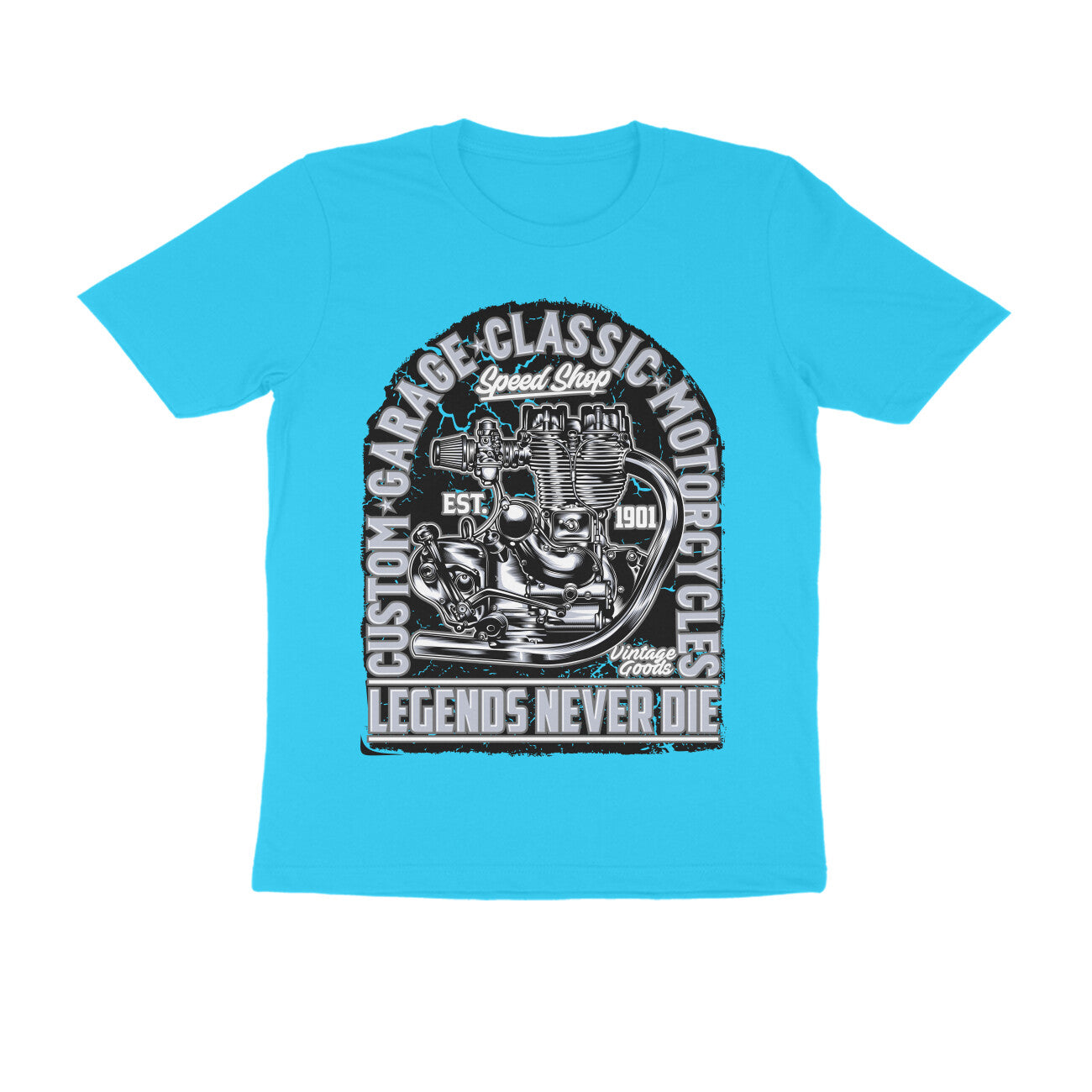 Legends Never Die - Enfield Engine Estd. 1901 - T-Shirt