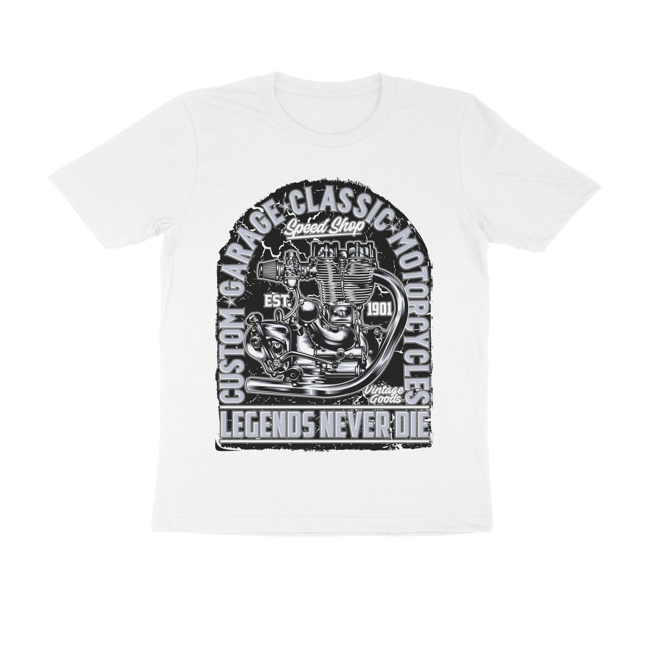 Legends Never Die - Enfield Engine Estd. 1901 - T-Shirt