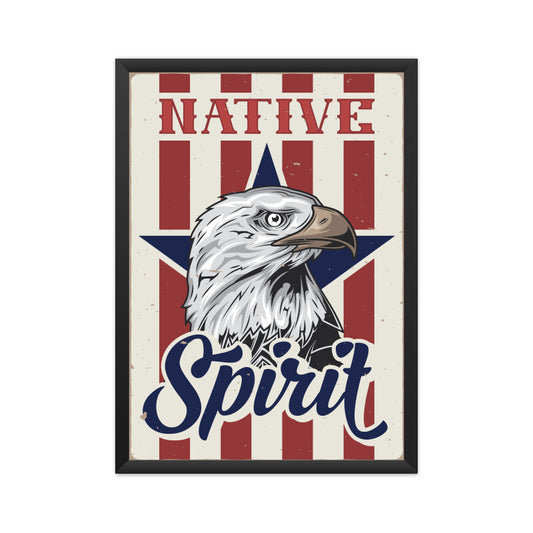 Native Spirit Retro Poster