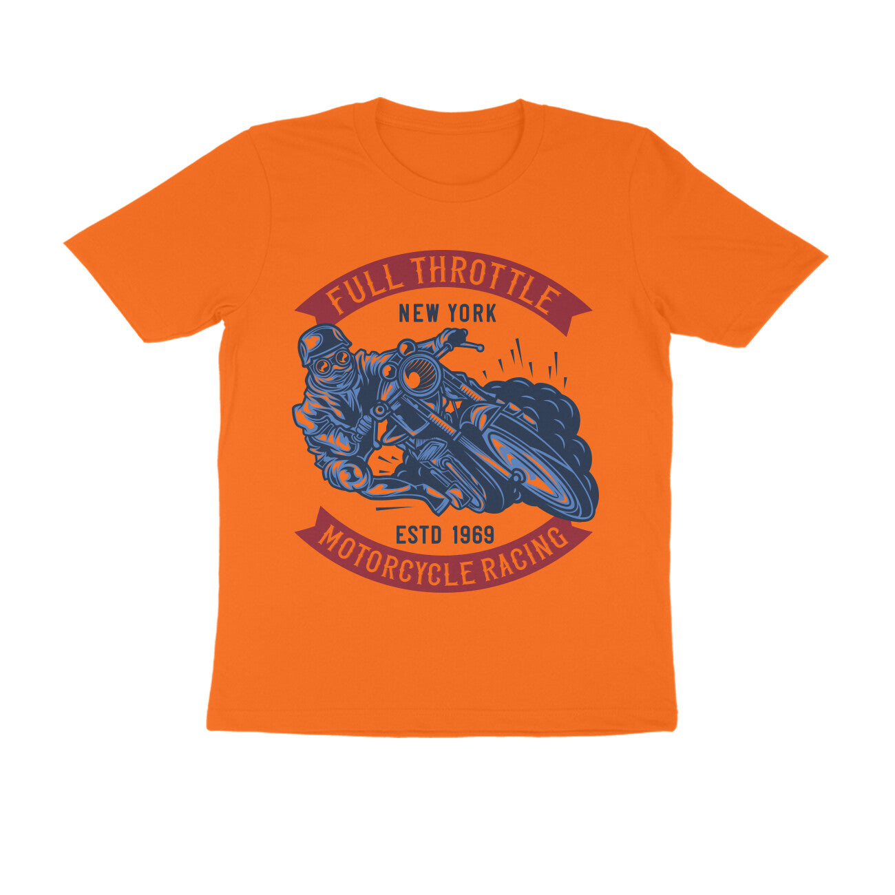 Full Throttle 1969 New York Motorcycle Racing T-Shirt