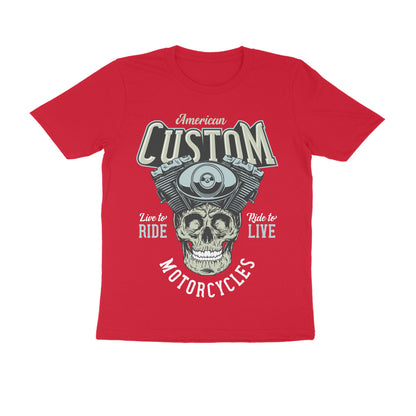 American Custom Motorcycles - Engine Head Graphic T-Shirt