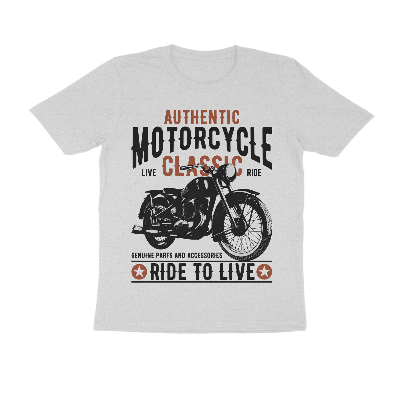 Authentic Classic Motorcycle - Ride to Live T-Shirt – Bobber Society