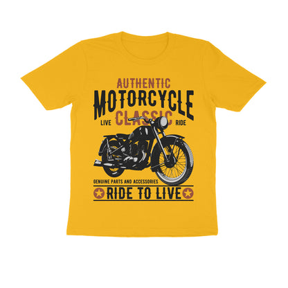 Authentic Classic Motorcycle - Ride to Live T-Shirt