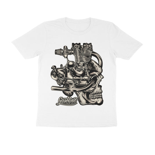 Enfield Skull Gasoline graphic T-Shirt