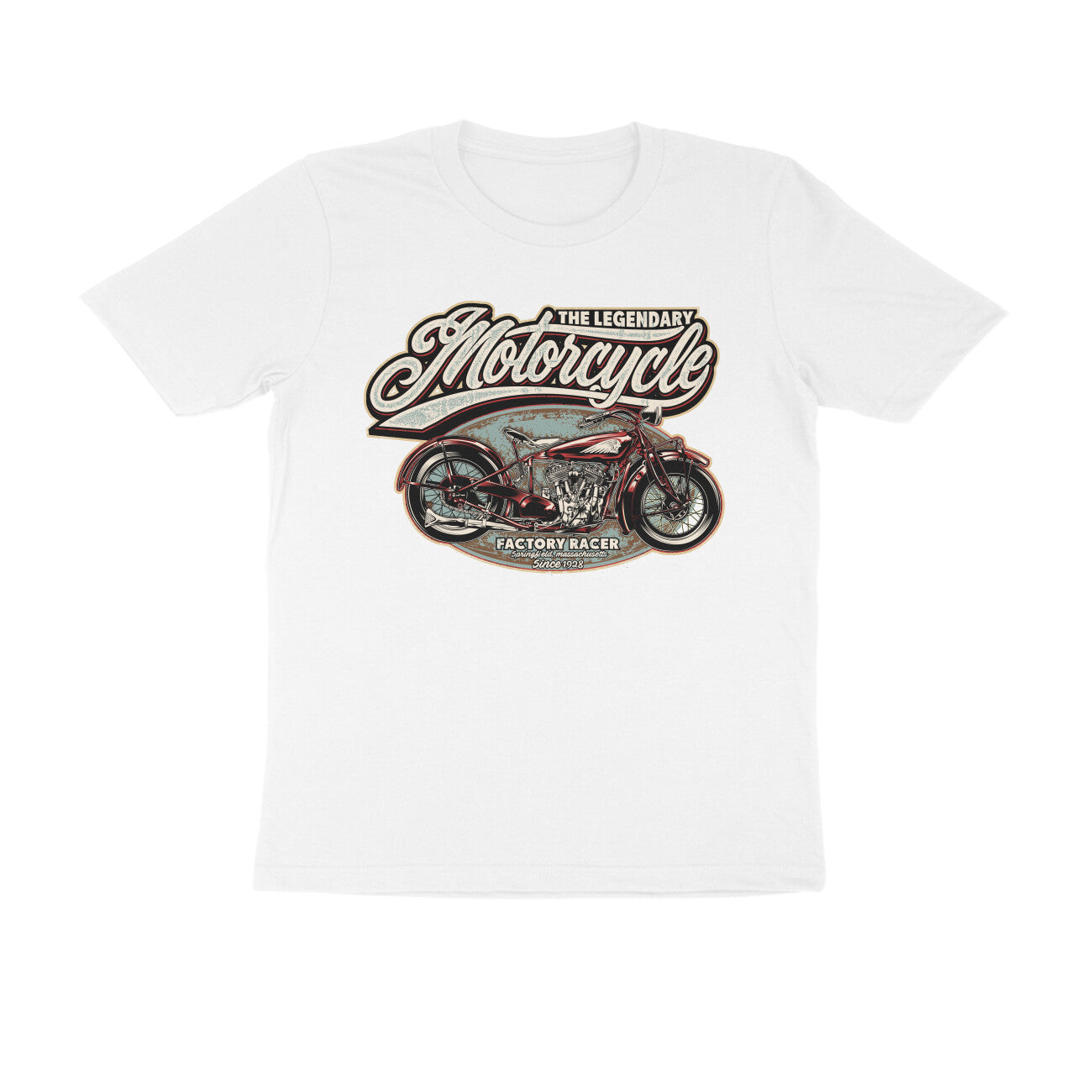 T-Shirt Moto Vintage Legendary Racers, pilote de légende 100