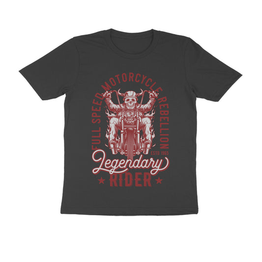 Full Speed Motorcycle Rebel Legendary Rider - Crew neck T-Shirt - Bobber Society