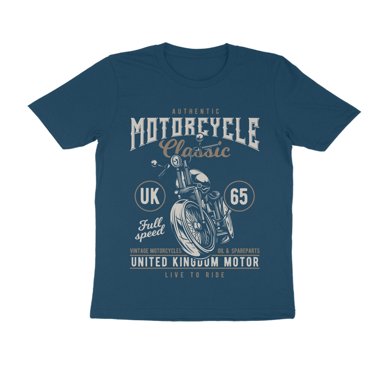 Authentic Motorcycle Classic UK Motor - T-Shirt - Bobber Society