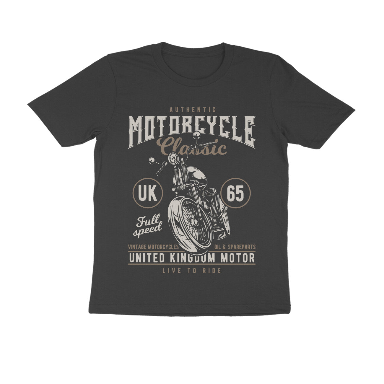 Authentic Motorcycle Classic UK Motor - T-Shirt - Bobber Society