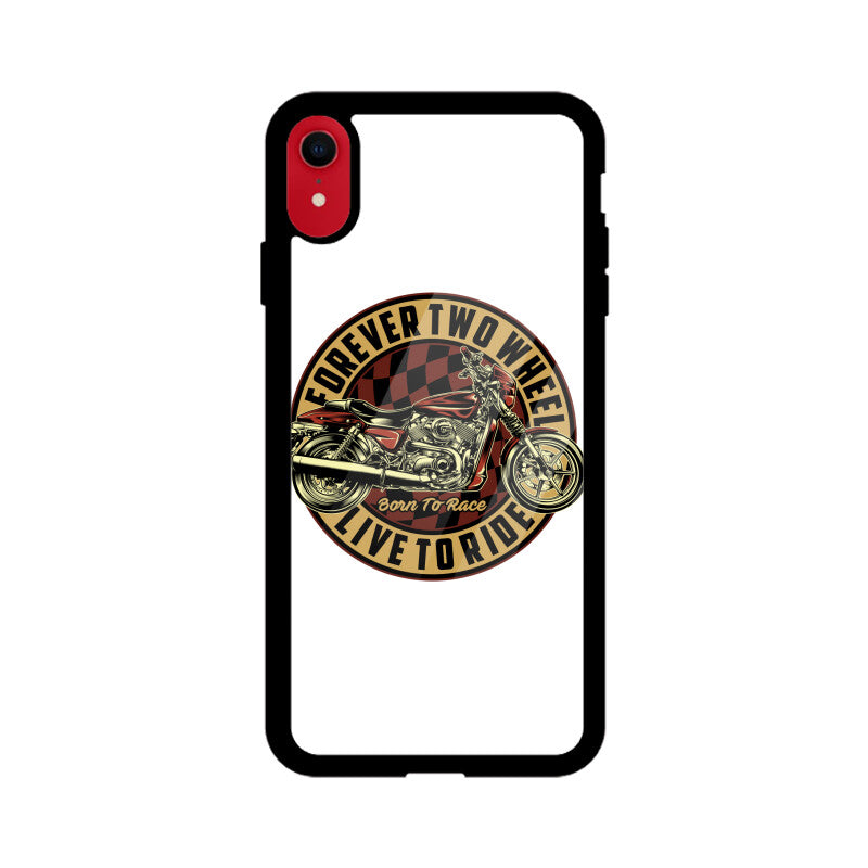 'Forever Two Wheels - Live to Ride' Glass Phone Case - Bobber Society