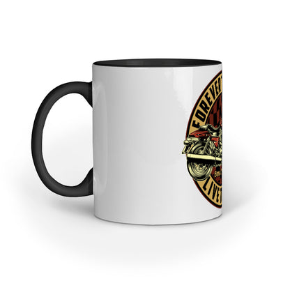 'Forever two wheels - Live to Ride' Coffee Mug