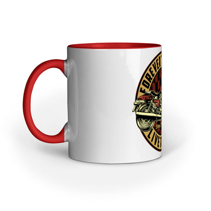 'Forever two wheels - Live to Ride' Coffee Mug