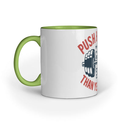'Push Harder than Yesterday' Motivational - Mug